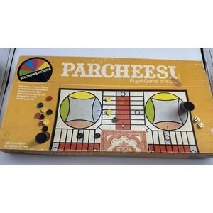 Vintage Parcheesi Board Game Selchow & Righter Classic Family Game